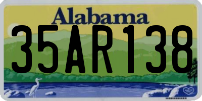 AL license plate 35AR138