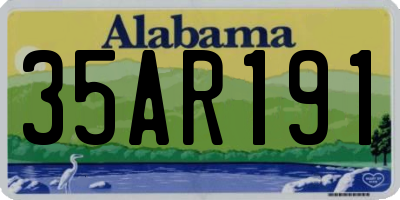 AL license plate 35AR191