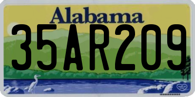 AL license plate 35AR209
