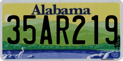 AL license plate 35AR219