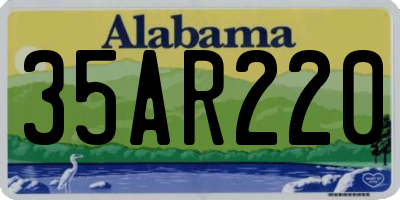 AL license plate 35AR220