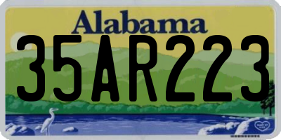 AL license plate 35AR223