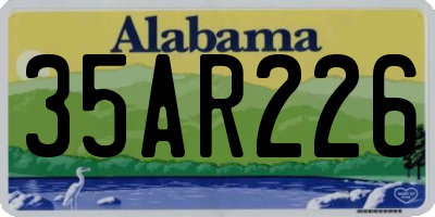 AL license plate 35AR226