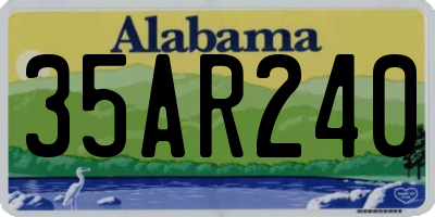 AL license plate 35AR240