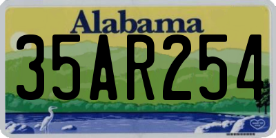 AL license plate 35AR254