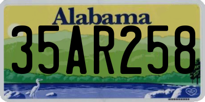 AL license plate 35AR258
