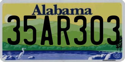 AL license plate 35AR303