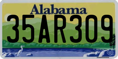 AL license plate 35AR309