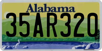 AL license plate 35AR320
