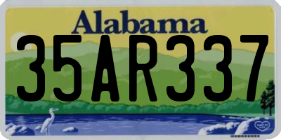 AL license plate 35AR337
