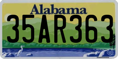 AL license plate 35AR363