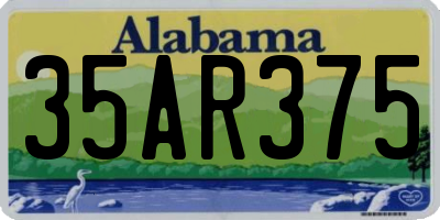 AL license plate 35AR375