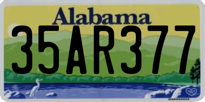 AL license plate 35AR377
