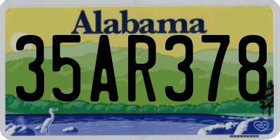 AL license plate 35AR378