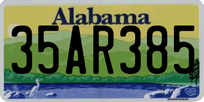 AL license plate 35AR385