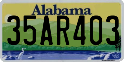AL license plate 35AR403