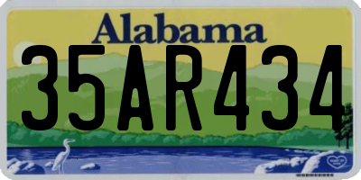 AL license plate 35AR434