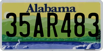 AL license plate 35AR483