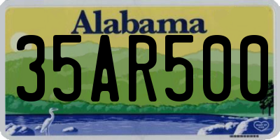 AL license plate 35AR500