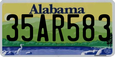 AL license plate 35AR583