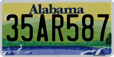 AL license plate 35AR587