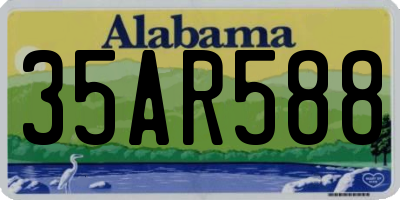 AL license plate 35AR588