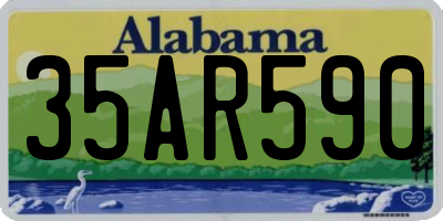 AL license plate 35AR590