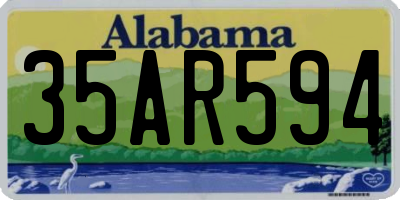 AL license plate 35AR594