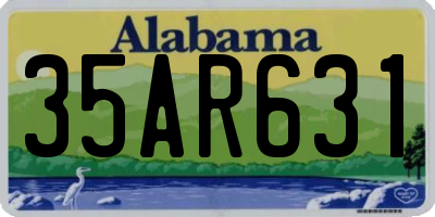 AL license plate 35AR631