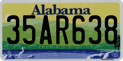 AL license plate 35AR638