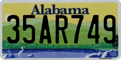 AL license plate 35AR749