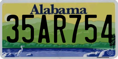AL license plate 35AR754