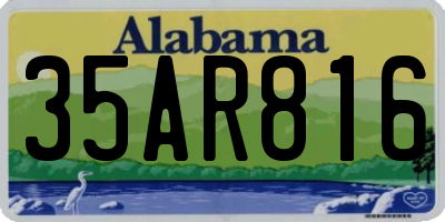AL license plate 35AR816