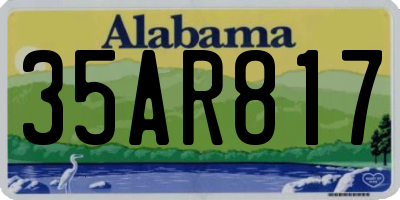 AL license plate 35AR817