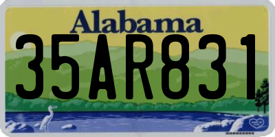 AL license plate 35AR831