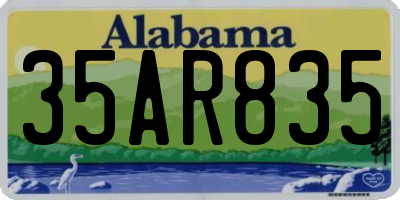 AL license plate 35AR835