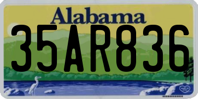 AL license plate 35AR836