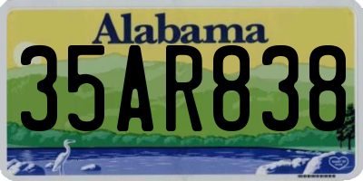 AL license plate 35AR838