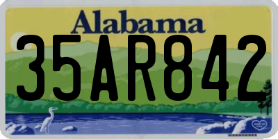 AL license plate 35AR842