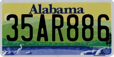 AL license plate 35AR886