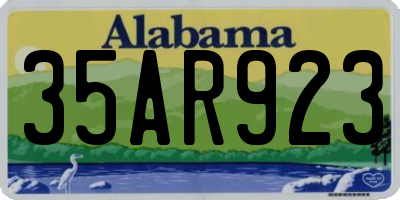 AL license plate 35AR923