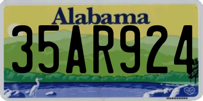 AL license plate 35AR924