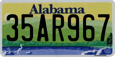 AL license plate 35AR967