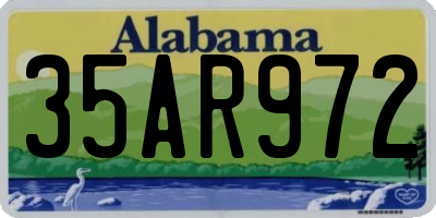 AL license plate 35AR972