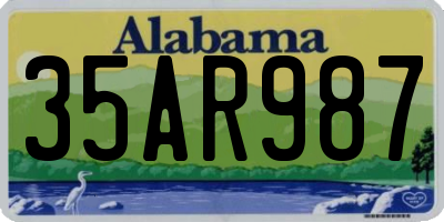 AL license plate 35AR987