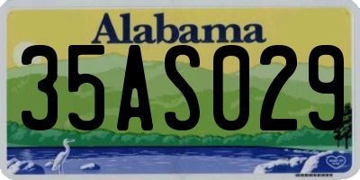 AL license plate 35AS029