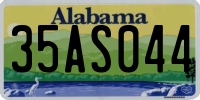 AL license plate 35AS044