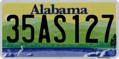 AL license plate 35AS127