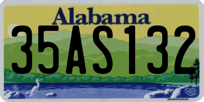 AL license plate 35AS132