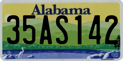 AL license plate 35AS142